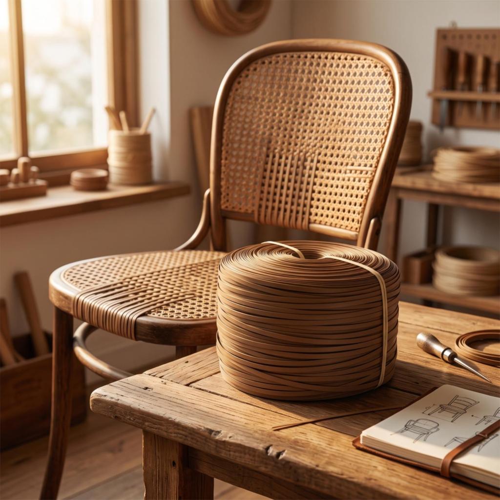 Striscia di Rattan Sintetico PE Artificiale Semplice da Tagliare Riparazione Intreccio