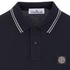 STONE ISLAND Ss23 Koszulka polo z długim rękawem i wzorem kompasu Męskie topy Granatowy 10152SL18-A0020