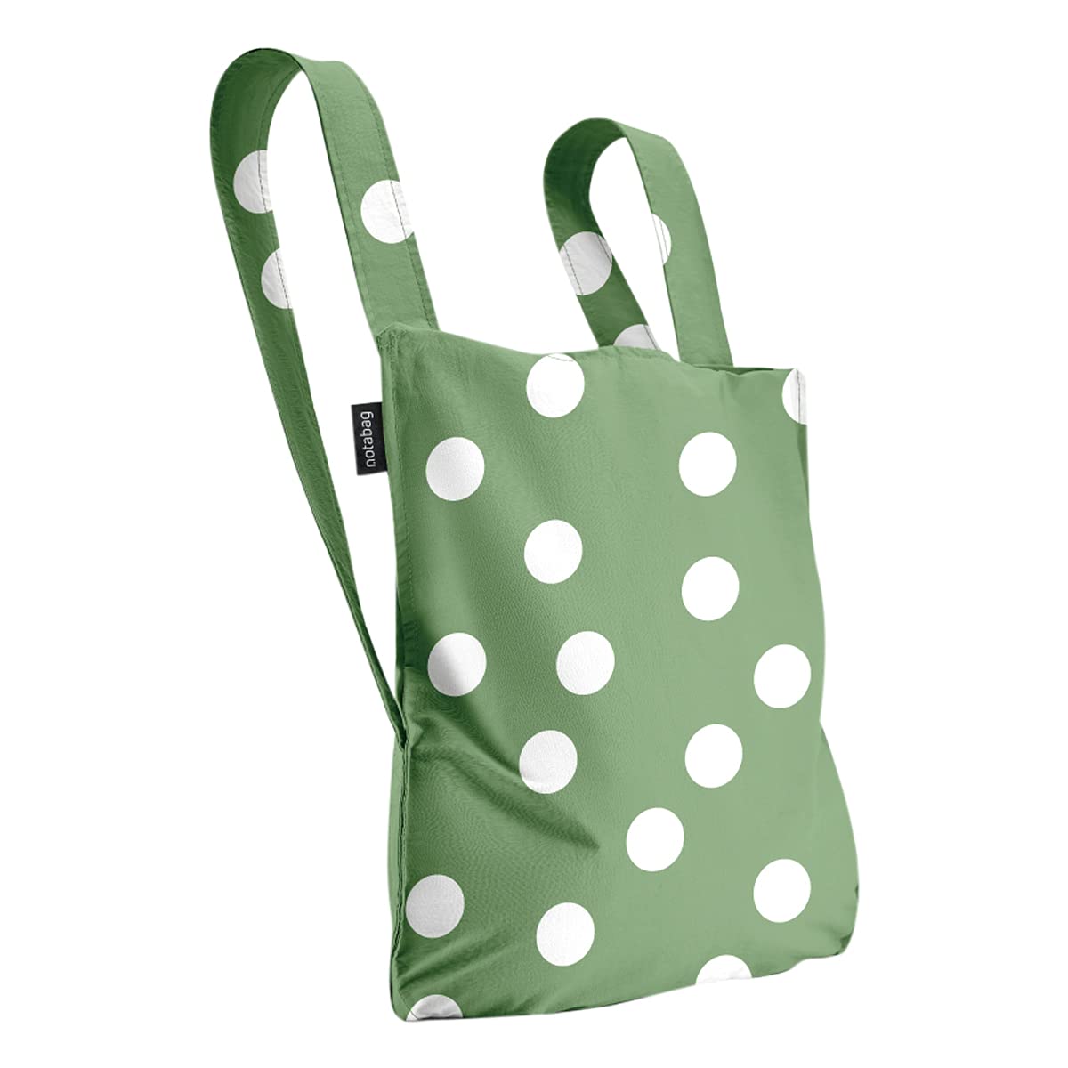 

Эко-сумка-рюкзак СУМКА-РЮКЗАК NTB002 Notabag Складная компактная сумка-тоут Olive Dots [Notabag] &