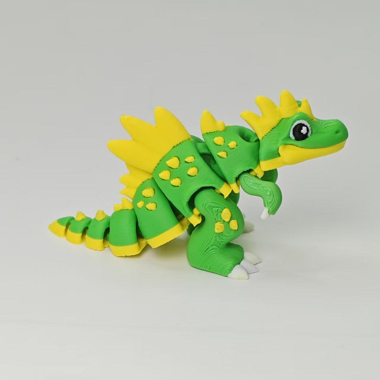 3D Printed Spinosaurus Toy with Movable Joints - Creative Dinosaur Figure Ornament