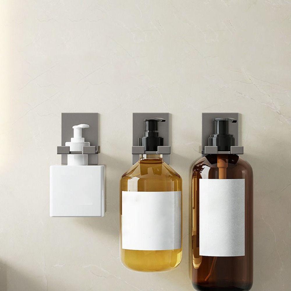 2pcs Aluminum Shower Gel Bottle Hanger 2pcs Bottle Hanger Stand Shower Use