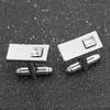 French Style Men's Shirt Cufflinks, Simple and Versatile Geometric Rhinestone Tie Clips, Men's Suit Cufflinks B1243