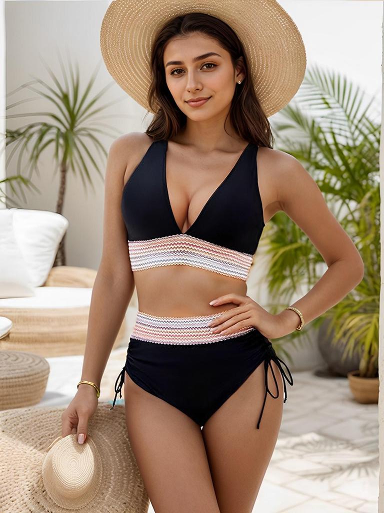 2025 Europäische & Amerikanische Damen Split Bikini Bademode