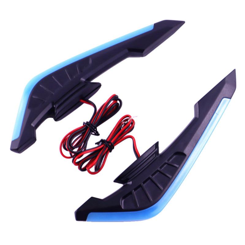 Cold Light Aerodynamic Decoration ABS Material Double-sided Tape Easy tallation Non-deformed For Most Motorcycles