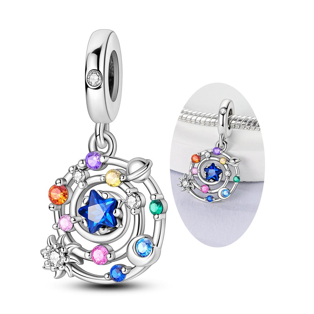 Colorful Series Charms Copper Palm Note Infinite Love Beads Fit Original Bracelet Diy Pendants Making Jewelry Gift For Woman