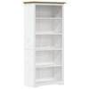 VidaXL BODO Bookcase Brown 80x38x180 Cm Solid Pine Wood 5 Shelves 355081
