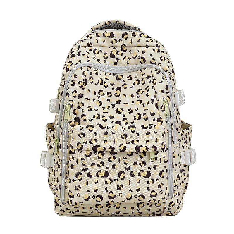 Schultasche Schultasche Nische Mädchen Mittelschüler Mehrfarbig Leopardenmuster 1011 Neuer Rucksack Hoher Wert Leicht Große Kapazität Rucksack