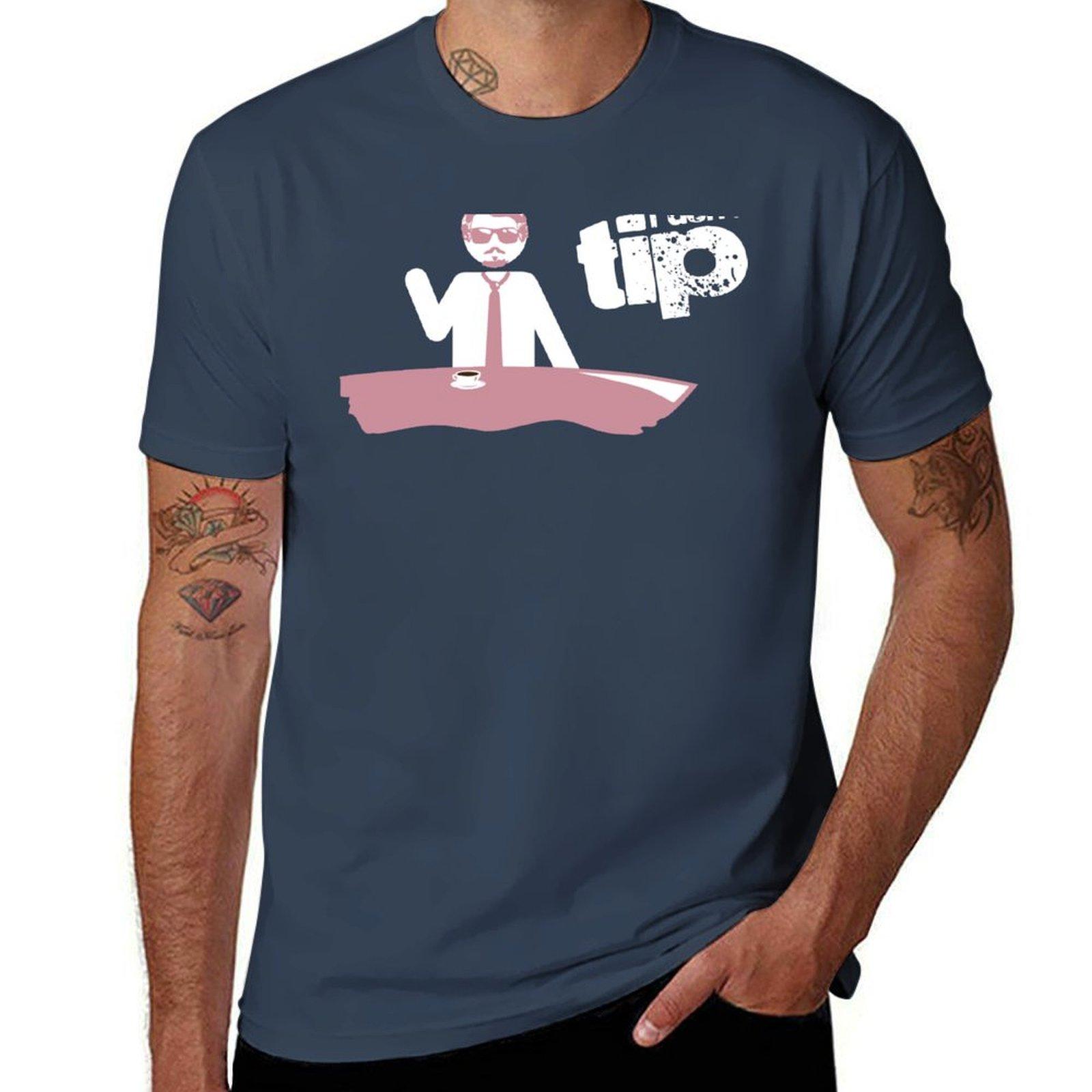 I Dont Tip Mr Pink Tshirt Minimalist Plain Crew Neck Tshirt S