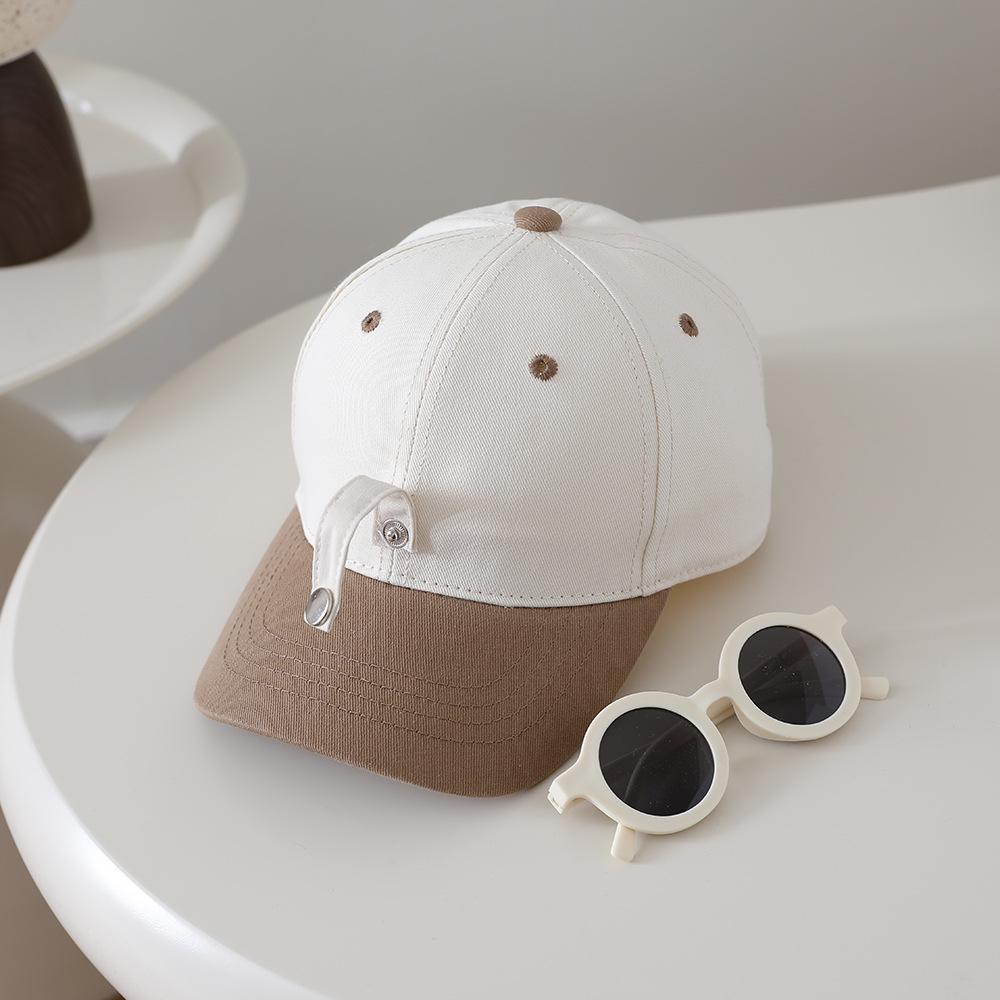 Kids' Color Block Sun Protection Duckbill Baseball Cap