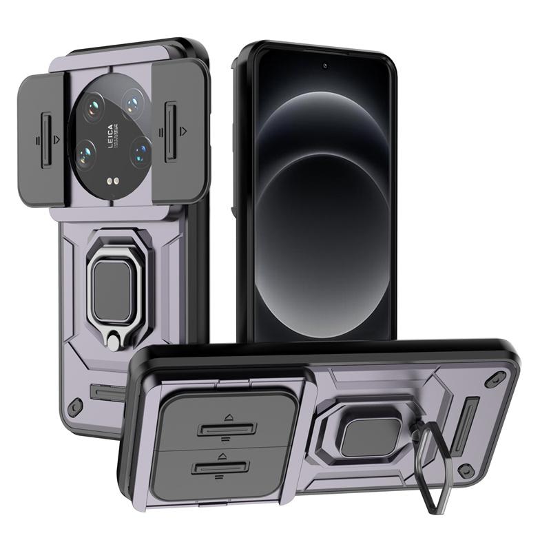 For Xiaomi 14 Ultra Case Luxury Car Magnetic Holder Armor Back Cover For Xiomi14 Xiaomi Mi14 Mi 14 Ultra 5G 2024 Phone Cases