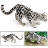 Realistic Snow Leopard Figure Creative Cheetah Toy Panther Figurine Snow Leopard Statue Decor Wild Animals Collectible