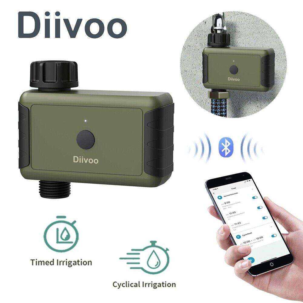 

Умный контроллер спринклера Diivoo Yard Lawn, таймер полива, Bluetooth/Wi-Fi, ирригационная система