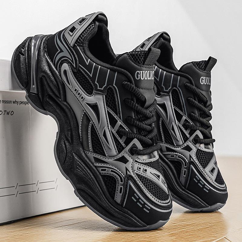 Men's shoes spring and summer breathable ultra-light soft sole non-slip shock absorption student running casual sports shoes
