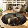 Fran Bow Personalized Round Rug Support Custom Name, Soft Home Decor Mat