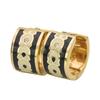 Gebrauchter Pierce Signature 408098 Metall/Emaille 7,1g gold schwarzer Reifen