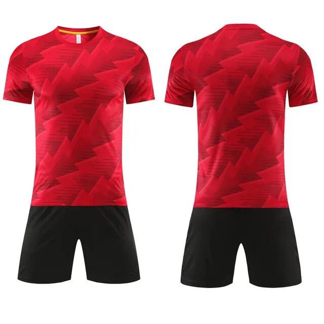 Erwachsene Kinder Fußball Jersey Anpassen Fußball Uniformen Shirts Männer Futsal Sportwear Kit Frauen Fußball Trainingsanzug Sport Anzug Kleidung