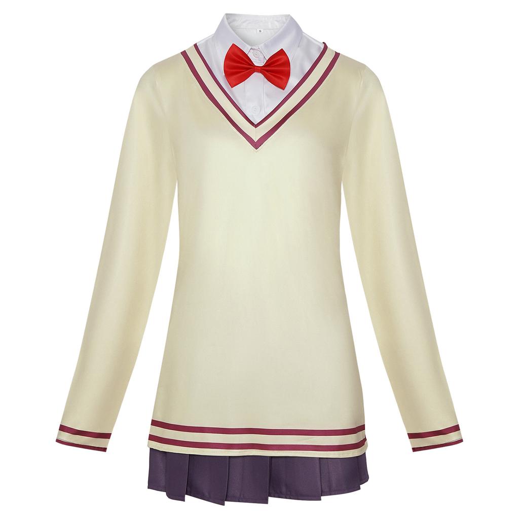 6 ks Cosplay kostýmu Aira Shiratori z anime Dandadan, kompletní sada, dámský halloweenský kostým