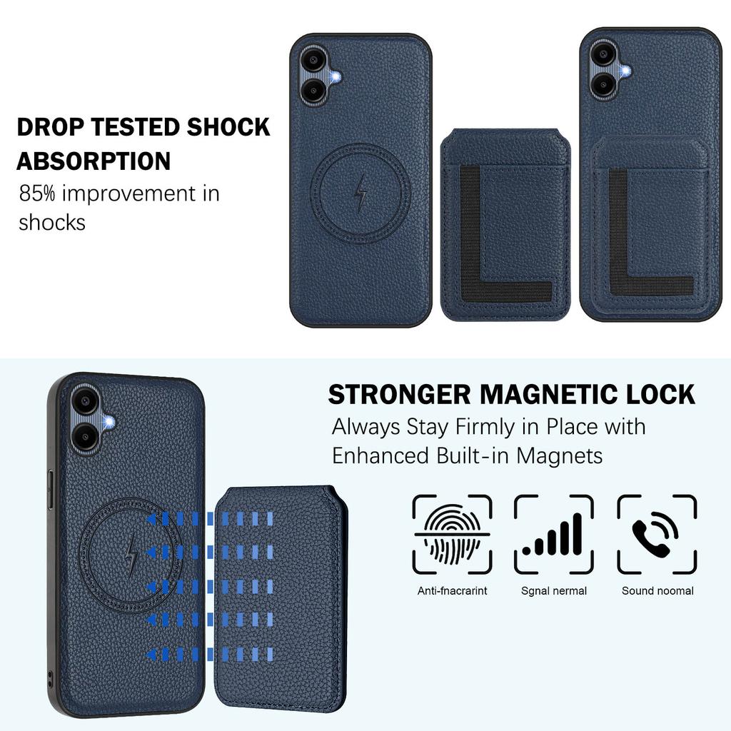 Magsafe 2-in-1 abnehmbare Nothing CMF Phone 1 Brieftaschenhülle mit Kartenhalter, magnetischer Ständer, PU-Leder-Klapphülle für Nothing CMF Phone1/Phone 2A