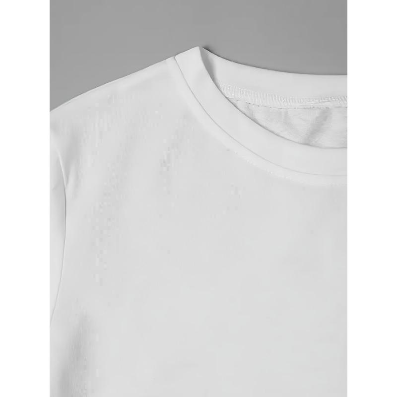 Elegant Women'S T-Shirt with Butterfly And Floral Prints - Breathable, Round Neck, Short Sleeves, Machine Washable, Lightweight And Stylish
