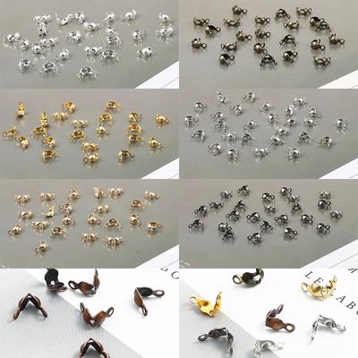 4*7mm 100PCS/Pack High Quality Calotte Clasp Beads Connector Jewelry Making Fitting Components Ball Chain Delicate DIY Jewelry Material