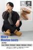 Sheepskin Snow Boots and Brown Sheepskin Size 27cm [uateeff] Men's (Fluffy Warm) Boots,
