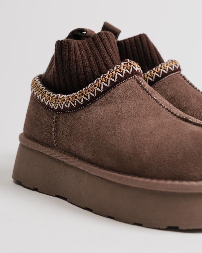 Угги с носком Suny Liana 24500 36 капучино замша шерсть