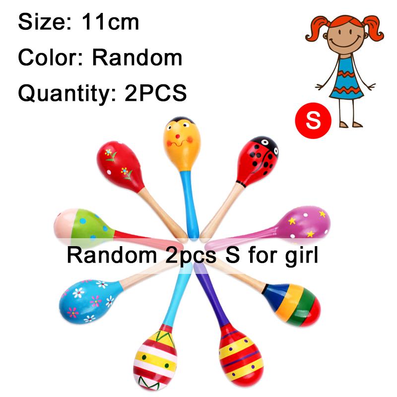 Sand Hammer Wooden Children Orff Instruments Entertainment Style Random Unisex Hand Held Percussion Musical Instrument TMZ