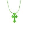 Vintage Crucifix Religious Punk Pendant Amulet Cross Necklace Pvc