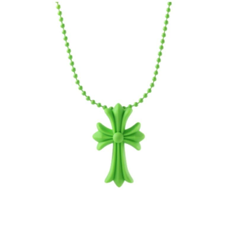 Vintage Crucifix Religious Punk Pendant Amulet Cross Necklace Pvc