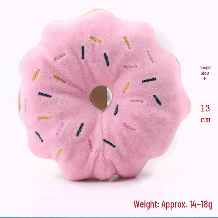 Peluche Bulldog Francese con Palla Squeaky e Giocattolo con Corda per Gatti e Gattini - Resistente al Morso, Design Cartoon Frutta