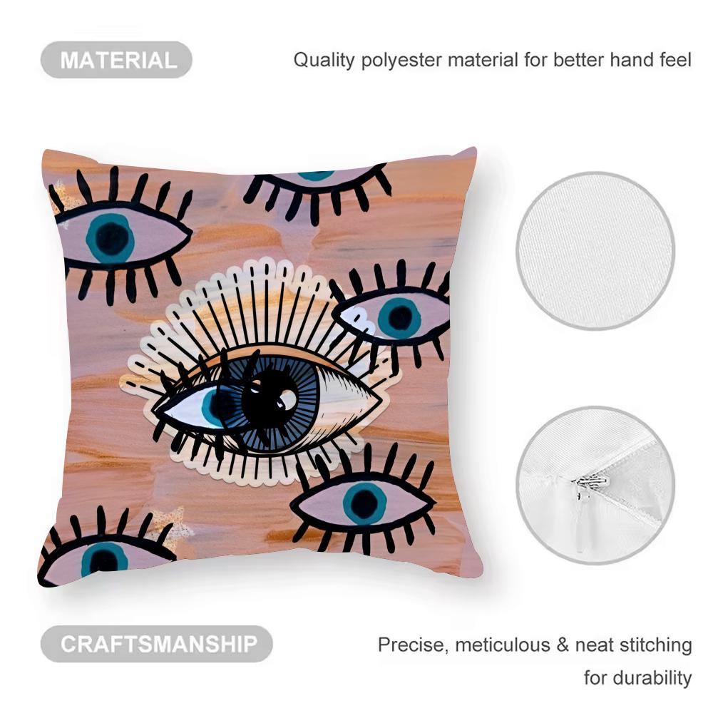 Cushion Cover Pattern Printed Pillowcase For Living Room Sofa Cushion Cover & Bedroom Decor C-CHIARA FERRAGNICOOL