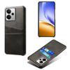 For Realme 14 5G Case Dual Card Slots PU Leather+Hard PC Phone Cover