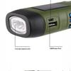 Solar Powered Hand Crank Flashlight Multi-Function Camping Emergency Led Light Outdoor Illumination Power Generation Torch