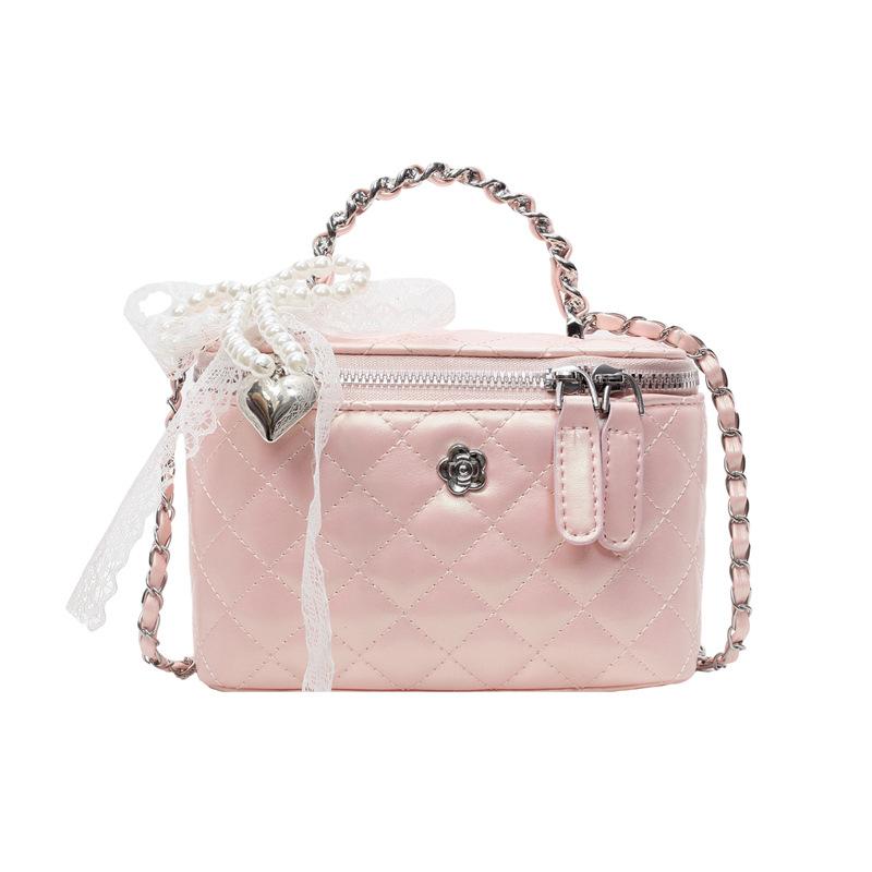 This Year, Xiaoxiangfeng Is Popular, Light Luxury, High-end Texture, Portable Box Bag, Women's Versatile Commuting, Foreign Style, Korean Messenger Ba