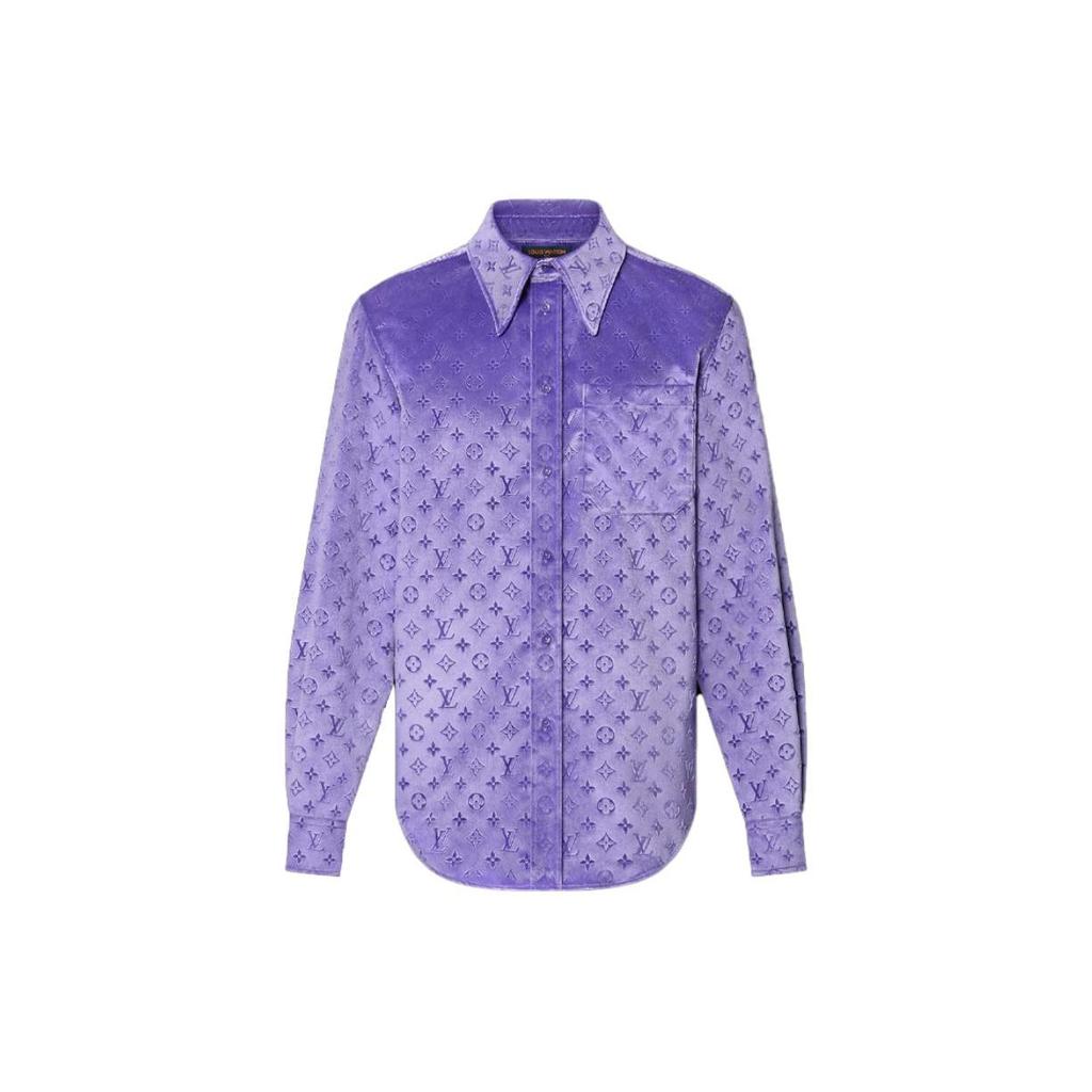 Louis Vuitton Shirt Men's Purple 1AAIGD