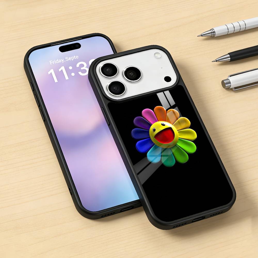 Vibrant Pop Trend M-MurakamiS Art Phone Case For iPhone 17,16,15,14,13,12,Pro,Max For Magsafe Magnetic Wireless Charging