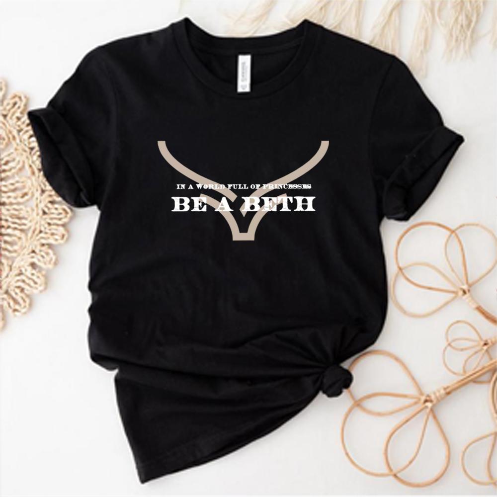 En un Mundo Lleno de Princesas Sé Una Beth Camisetas Boho Calavera de Vaca Howdy Camiseta Camisetas del Salvaje Oeste Yellowstone Dutton Ranch Tops