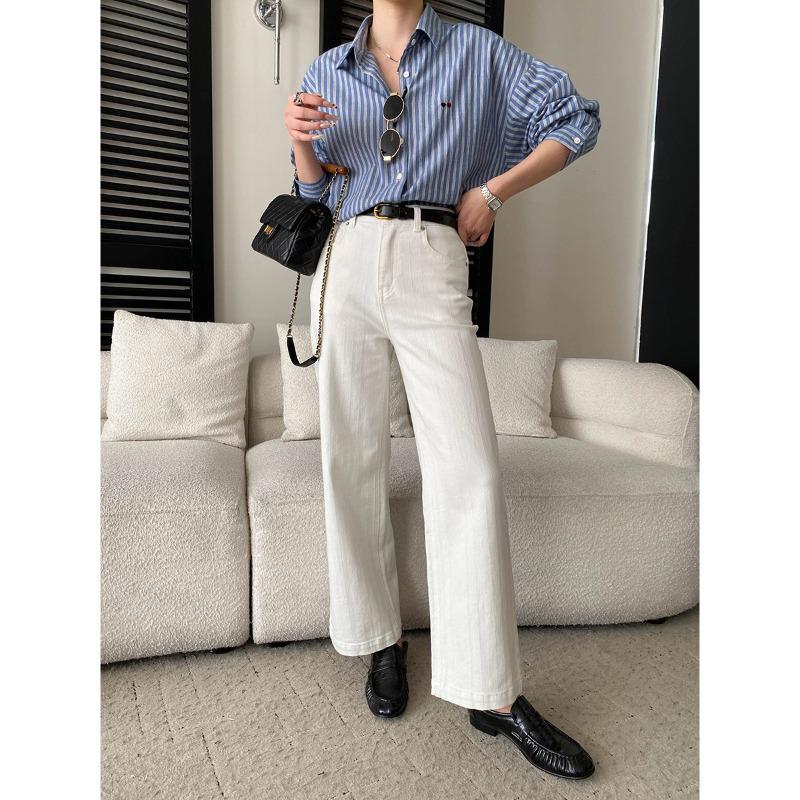 Sinan Premium High-Waisted Breathable Tencel Straight Leg Jeans - SN8754 Small