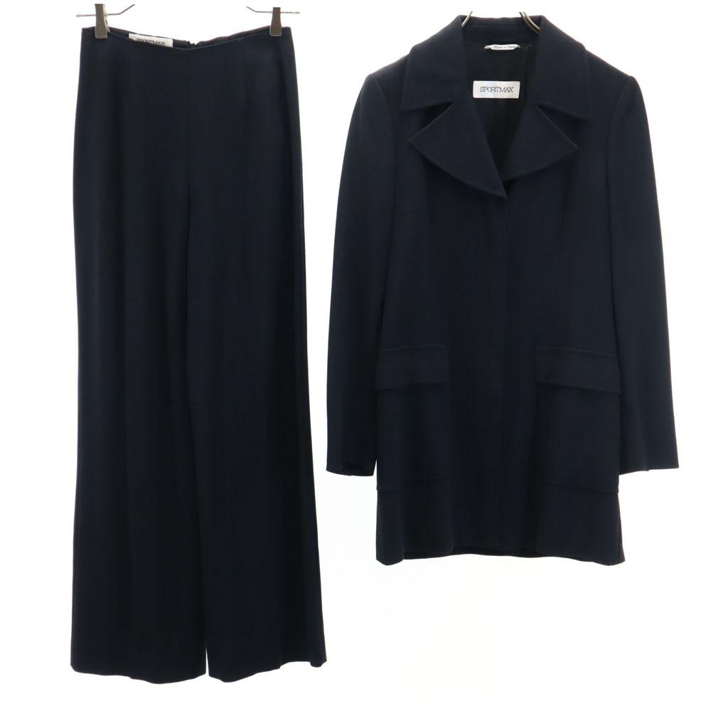 SPORTMAX made in Italy casual pants suit Setup 38 dark blue Women Used