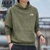 JEEP SPIRIT Men's Spring Loose Hooded Sweatshirt