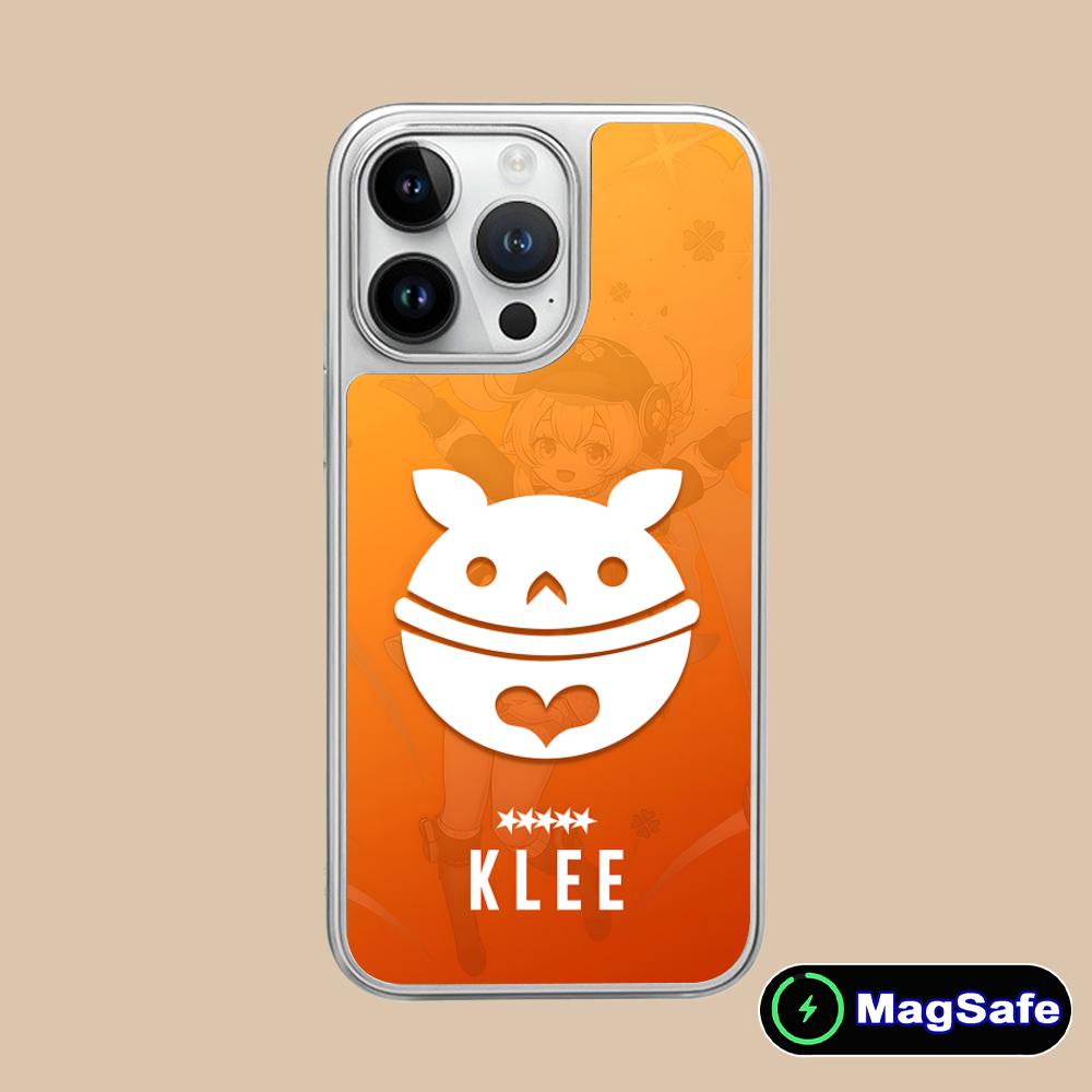 Game GI Klee Mobile Phone Case for iPhone 17 16 15 14 13 12 11 Air Pro Max Plus Magsafe Silver Plating Colorful Cover Cellphones