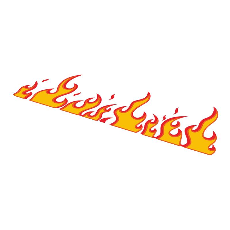 2Pcs Flame Car Decals Window Bumper Body Windshield Ornament Motorcycle Fuel Tank Side Panels Vinyl Decals Car Accessories