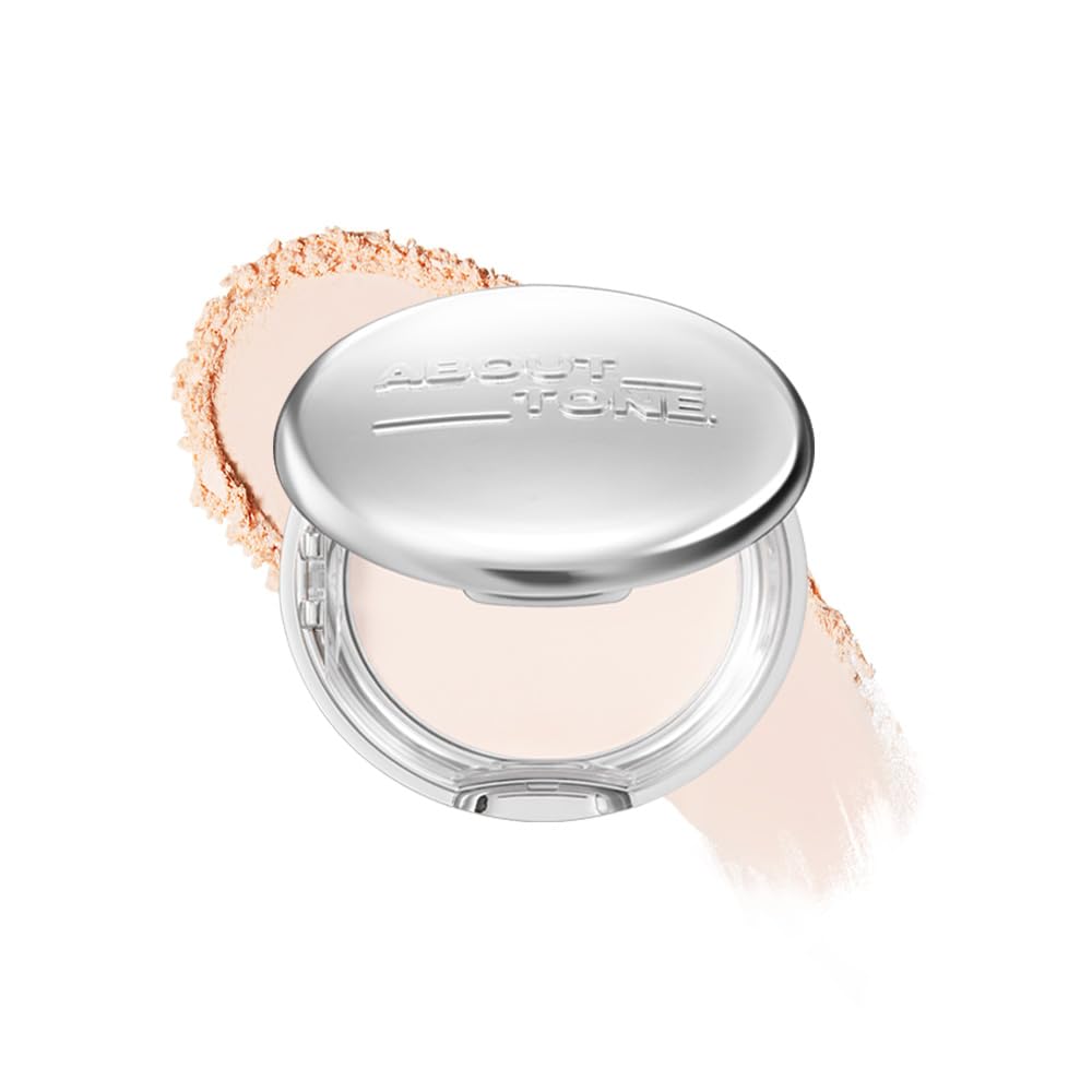 

ABOUT TONE Blur Powder Silver Edition Cool Face Suitable for Cool and Warm Skin Tones Pact, #1.5, Fair, 9g, Powder, Makeup-proof, Shine-preventing