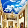 Blue Sky Wallpaper Cloud 3d Ceiling Wall Mural Sky Sunshine Rainbow Wall Mural Kids Room Bedroom Ceiling Mural Decor