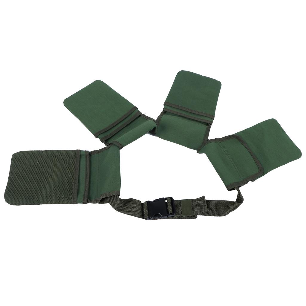 Garden Tool Storage Bag Waist Belt Hanging Pouch 4‑Pockets Organizer Gardening Supplies