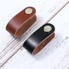 Artificial Leather Environmentally Kitchen Wardrobe Cabinet Soft Door Pulls Leather Handle Furniture Knobs Drawer Handle