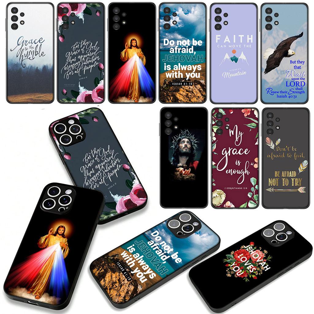 Jesus Christliches Bibelzitat Gott Christus für Motorola Moto Edge 70 60 Fusion 40 NEO 20 Pro G56 G96 G71 G73 G52 G41 G42 G51 Hülle