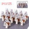 MOC Thrones Golden Armor Warrior Guard Jaime Lannister Barristan Selmy Meryn Trant Building Blocks Mini Action Figure Toys