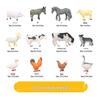 Farm Animal Figurine Set: Cow, Sheep, Chicken, Duck, Goose, Pig, Dog - Early Education Toy