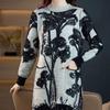 Women Knit Sweater Dress Long Sleeve Winter Mink Elegant Fall Outfit Clothes